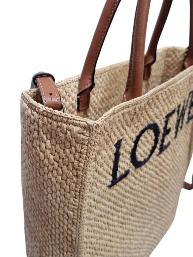 A563R18X02 Standard A4 Raffia Tote Shoulder Bag - LOEWE - BALAAN 7