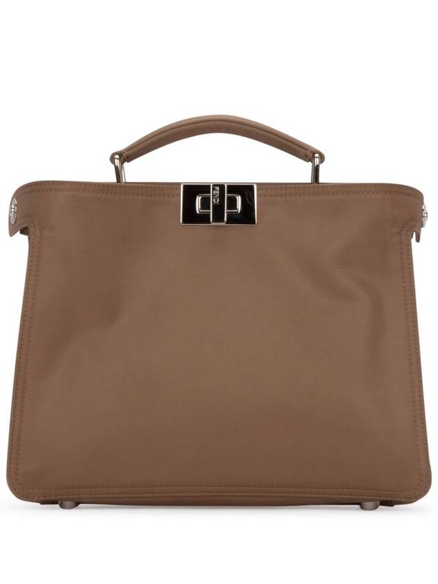 Peekaboo Nylon Shoulder Bag Beige - FENDI - BALAAN 2