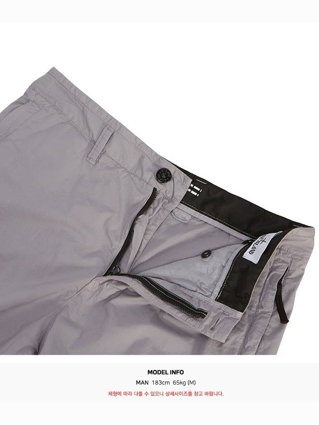 Light Stretch Cotton Bermuda Shorts Dust Grey - STONE ISLAND - BALAAN 11