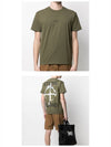 Marble Back Logo Short Sleeve T-Shirt Olive Green - STONE ISLAND - BALAAN 6