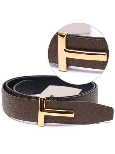 Men's T Logo Doublesided Belt - TOM FORD - BALAAN 1