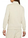 Sportswear Club Brushed Half Zip Up Sweatshirt Rattan - NIKE - BALAAN 3