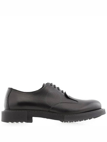 Salvatore Ferragamo Men's Black Leather Derby Shoes, Size 8 - SALVATORE FERRAGAMO - BALAAN 1