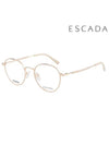 Glasses Frame VES985F 0F47 Round Titanium Men Women - ESCADA - BALAAN 1