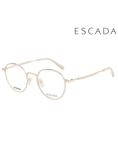 Glasses Frame VES985F 0F47 Round Titanium Men Women - ESCADA - BALAAN 2