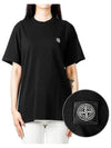 Logo patch short sleeve t shirt black - STONE ISLAND - BALAAN 2