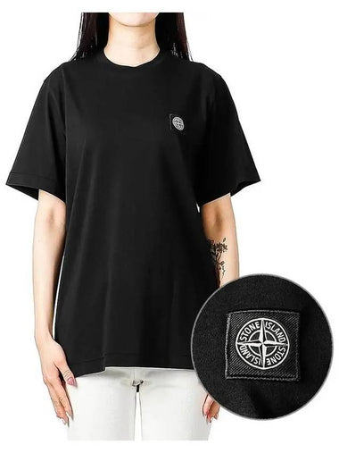 Kids Short Sleeve T Shirt 781620147 V0029 Black 271976 - STONE ISLAND - BALAAN 1