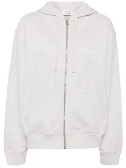 Baby Fox Patch Hooded Zip Up Light Grey Melange - MAISON KITSUNE - BALAAN 2