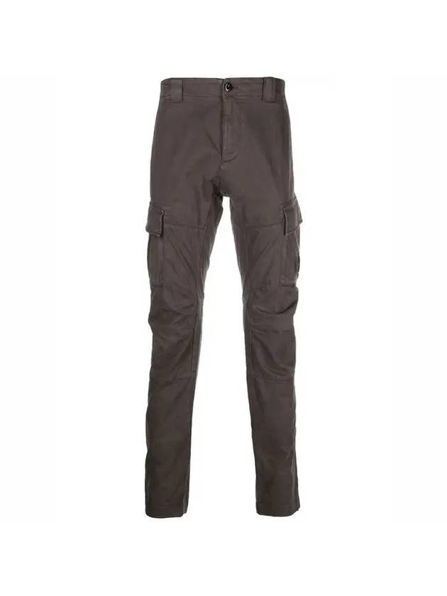 Lens Patch Stretch Satin Cargo Straight Pants Grey - CP COMPANY - BALAAN 1