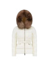 Women's Boed Fur Hooded Down Short Padding White - MONCLER - BALAAN 1