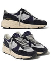 Star Running Sole Suede Low Top Sneakers Grey Navy - GOLDEN GOOSE - BALAAN 2