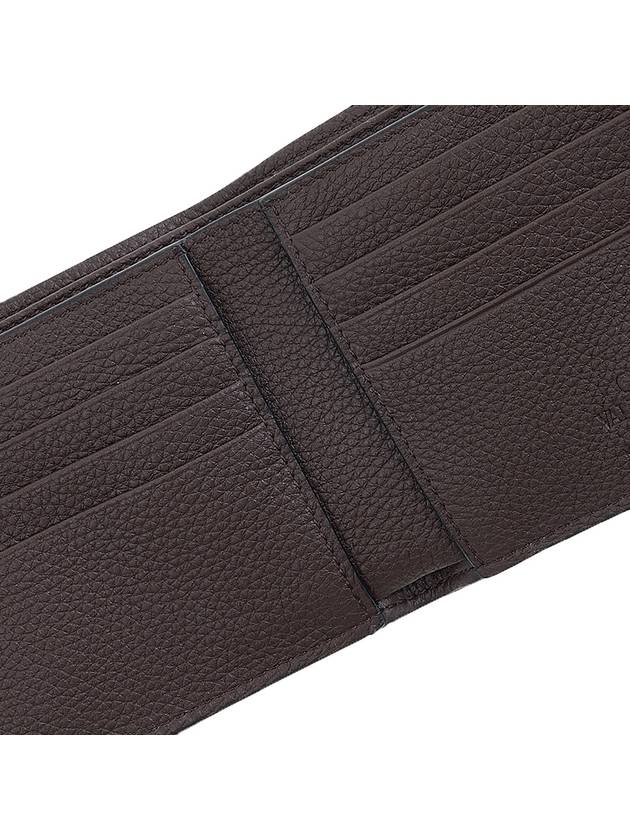 Men's Signature V Logo Half Wallet Brown - VALENTINO - BALAAN 8