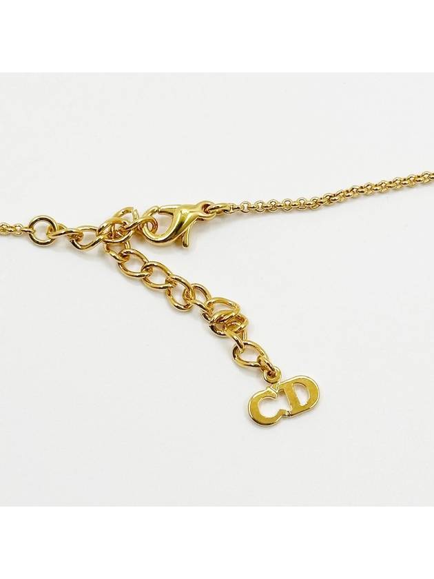 CD logo gold cube necklace 4VDIA33298 - DIOR - BALAAN 3