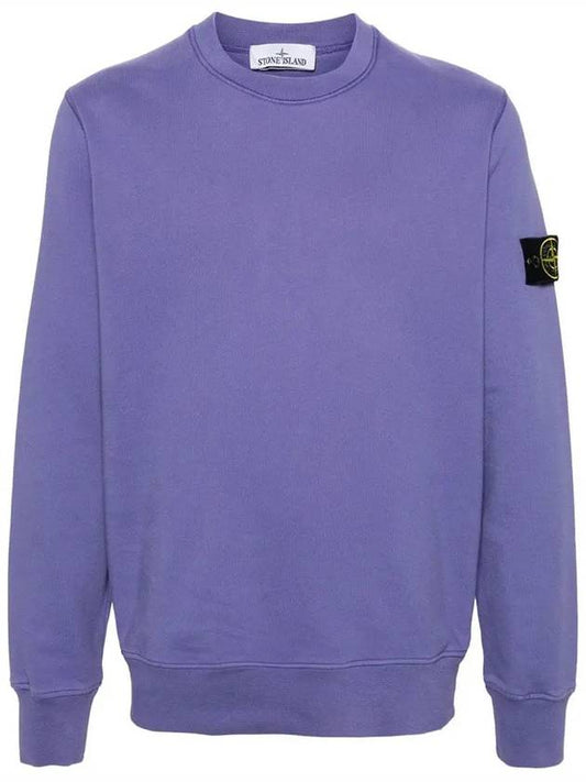 Wappen Patch Garment Dyed Sweatshirt Lavender - STONE ISLAND - BALAAN 2