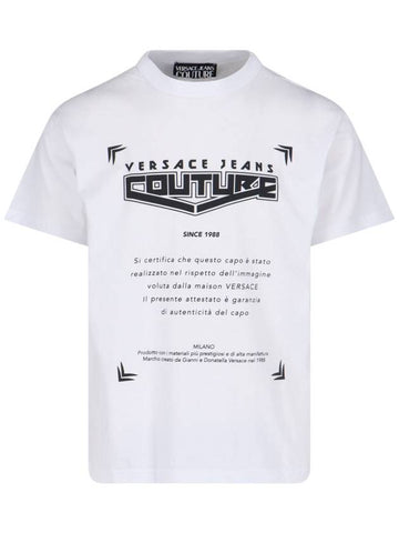 VERSACE JEANS COUTURE T-shirts and Polos White - VERSACE - BALAAN 1