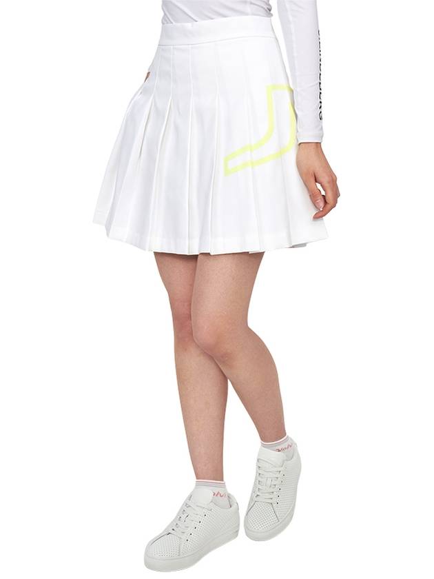 Naomi Pleated Skirt White - J.LINDEBERG - BALAAN 5