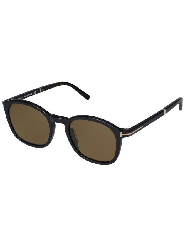 Eyewear Tortoiseshell Effect Round Frame Sunglasses FT1020 - TOM FORD - BALAAN 3