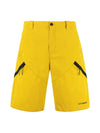 Cargo Cotton Bermuda Shorts Yellow - CP COMPANY - BALAAN.