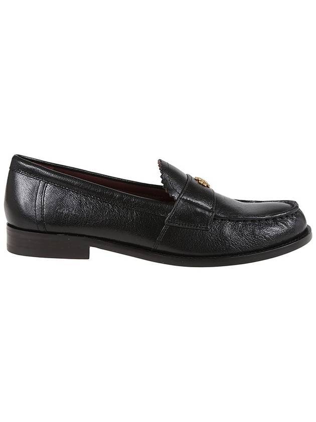 Logo Plaque Perry Loafers Black - TORY BURCH - BALAAN 1