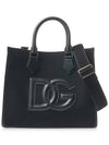 DG logo tote bag black - DOLCE&GABBANA - BALAAN.