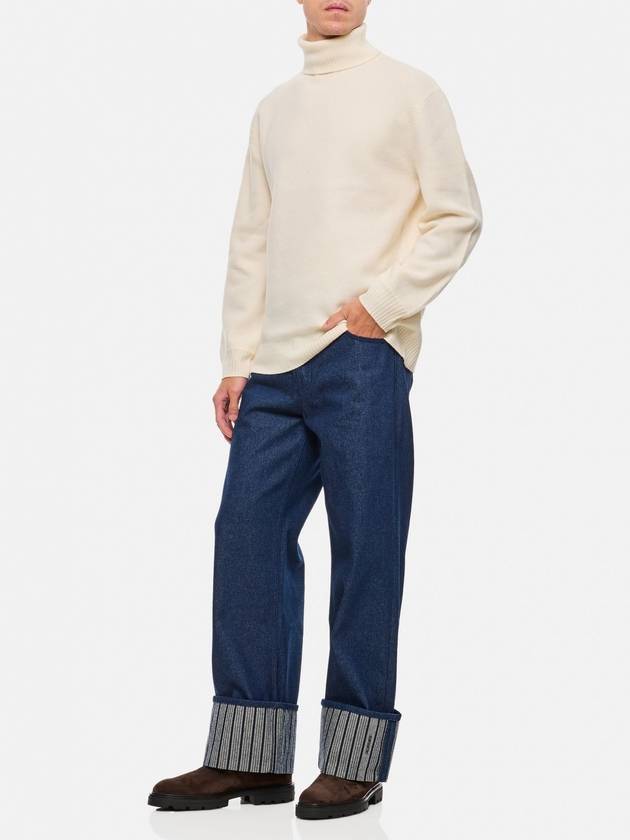 Jacquemus Le Denimes wide jeans navy - JACQUEMUS - BALAAN 3