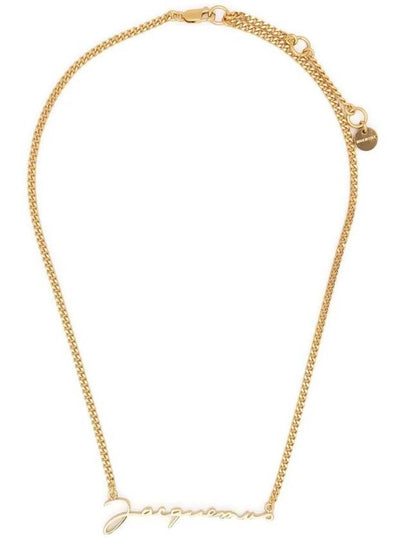 La Chain Signature Logo Chain Necklace Gold - JACQUEMUS - BALAAN 2