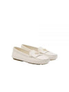 Leather Driving Shoes Ivory - PRADA - BALAAN 2