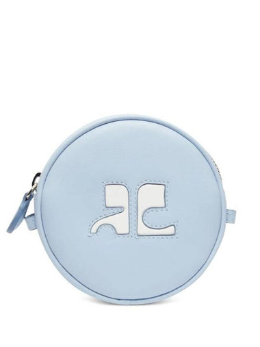 Re-Edition Circle Leather Cross Bag Blue - COURREGES - BALAAN 1