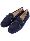 Gommino Suede Driving Shoes Blue - TOD'S - BALAAN 3