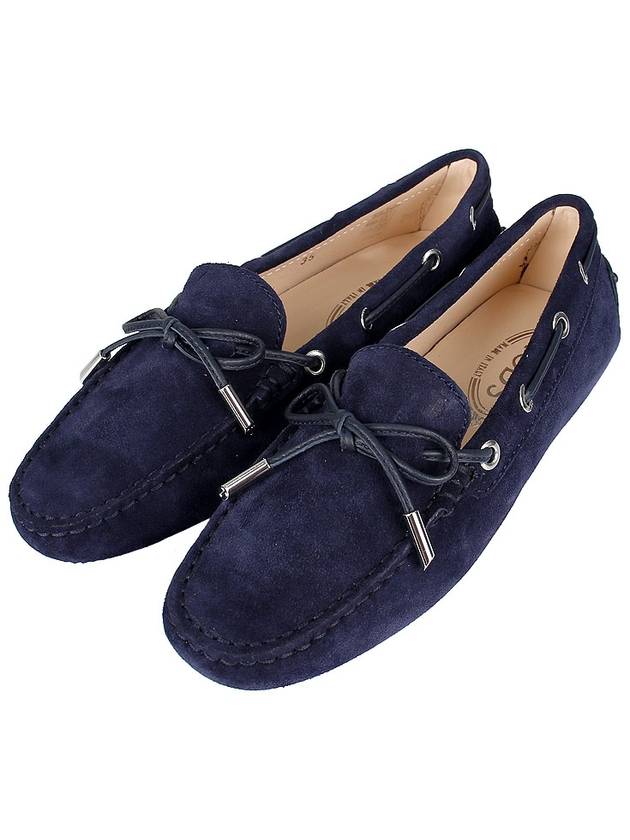 Gommino Suede Driving Shoes Blue - TOD'S - BALAAN 3