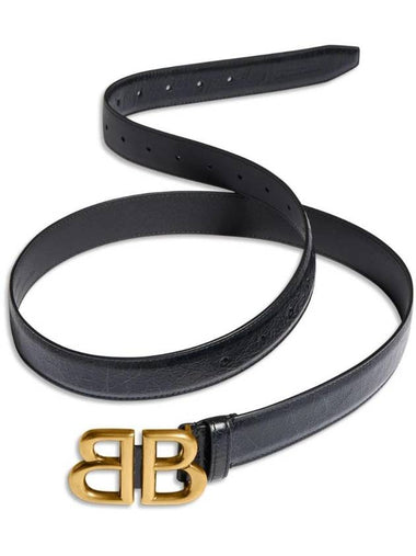 Logo Leather Belt Black - BALENCIAGA - BALAAN 1