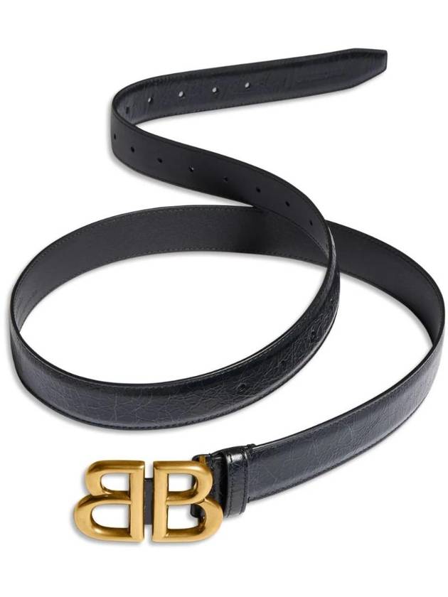 Logo Leather Belt Black - BALENCIAGA - BALAAN 1