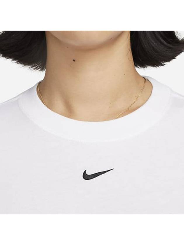 Sportswear Small Swoosh Short Sleeve T-Shirt White - NIKE - BALAAN 4