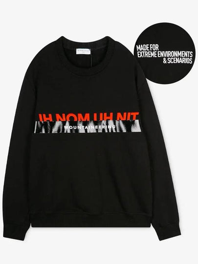 Men's Logo Print Black Sweatshirt NMW20202 009 - IH NOM UH NIT - BALAAN 2