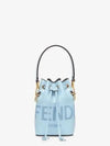 Roma Mon Tresor Leather Small Bucket Bag Light Blue - FENDI - BALAAN 2