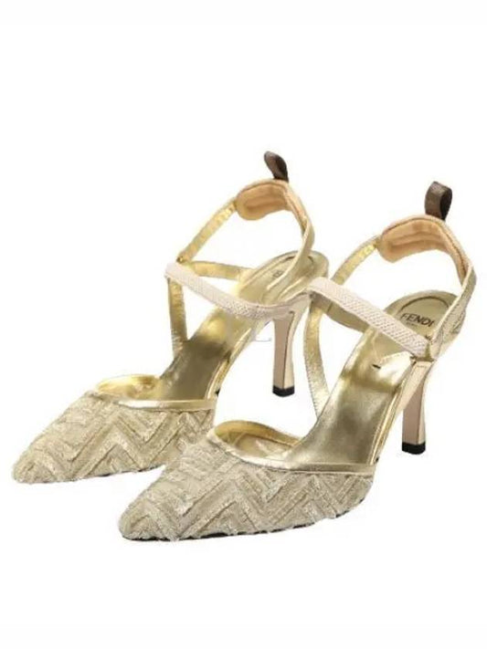 107593 Colibri Light Mesh High Heel Slingback 8J8360 AN7F F1KNO - FENDI - BALAAN 1