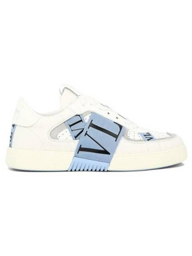 VL7N Low Top Sneakers Blue White - VALENTINO - BALAAN 1