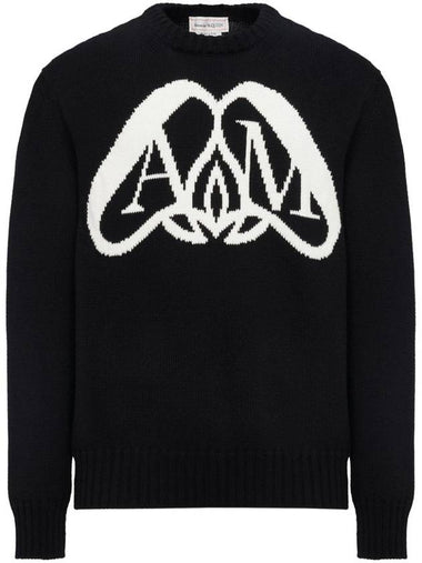 SEAL Logo Cotton Sweater 775849Q1A701080 B0710986976 - ALEXANDER MCQUEEN - BALAAN 1