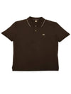 Men's Logo Short Sleeve Polo Shirt Black - CP COMPANY - BALAAN.