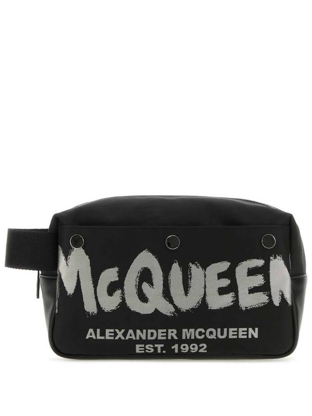 24FW Beauty Case 7917731AAS3 1095 Black - ALEXANDER MCQUEEN - BALAAN 2