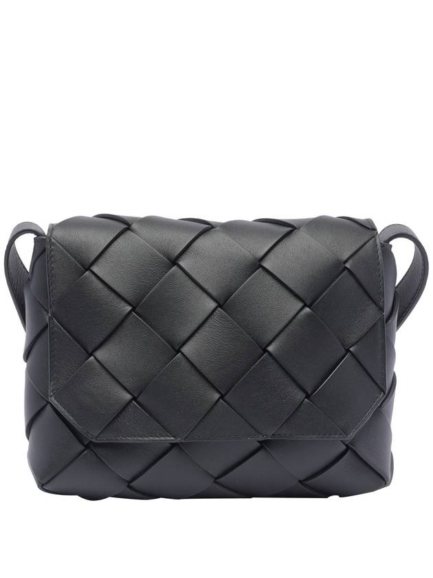 Diago Smooth Intrecciato Leather Cross Bag Black - BOTTEGA VENETA - BALAAN 2