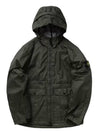 Membrana 3L TC Hooded Jacket Dark Green - STONE ISLAND - BALAAN 1