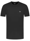 Logo Short Sleeve T-Shirt Black - CP COMPANY - BALAAN 1