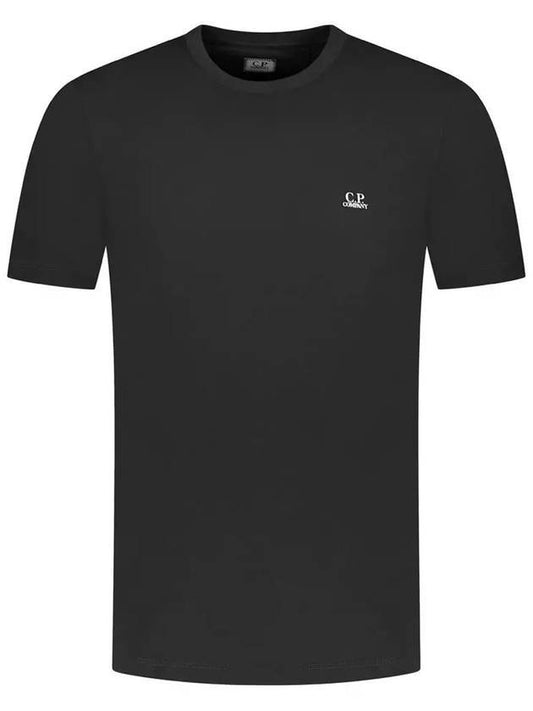 Logo Short Sleeve T-Shirt Black - CP COMPANY - BALAAN 1