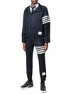 Snap Front Elastic Track Pants Navy - THOM BROWNE - BALAAN 4