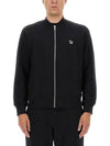 Zebra Logo Cotton Bomber Jacket Black - PAUL SMITH - BALAAN 4