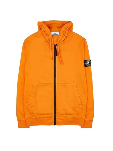 Wappen Patch Cotton Hooded Zip Up Orange - STONE ISLAND - BALAAN 1