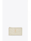 Monogram Quilted Clutch Bag Blanc Vintage - SAINT LAURENT - BALAAN 2