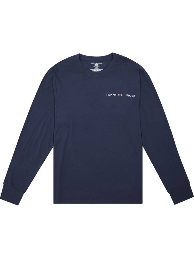 Premium Lettering Long Sleeve T-Shirt Navy - TOMMY HILFIGER - BALAAN 1