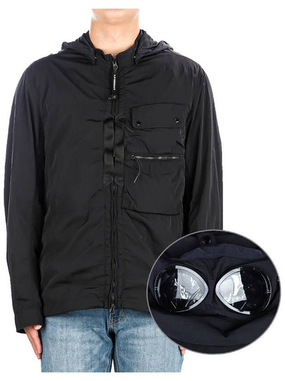 Men's Chrome R Goggles Over Hooded Jacket Navy - CP COMPANY - BALAAN 2